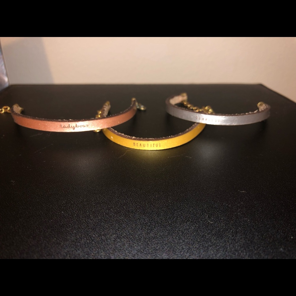 LADYBOSS LEATHER BRACELETS